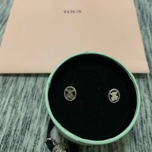 Tous Silver Camee Earrings